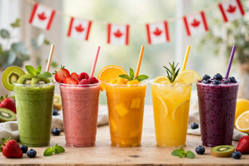 Booster Juice Canada menu